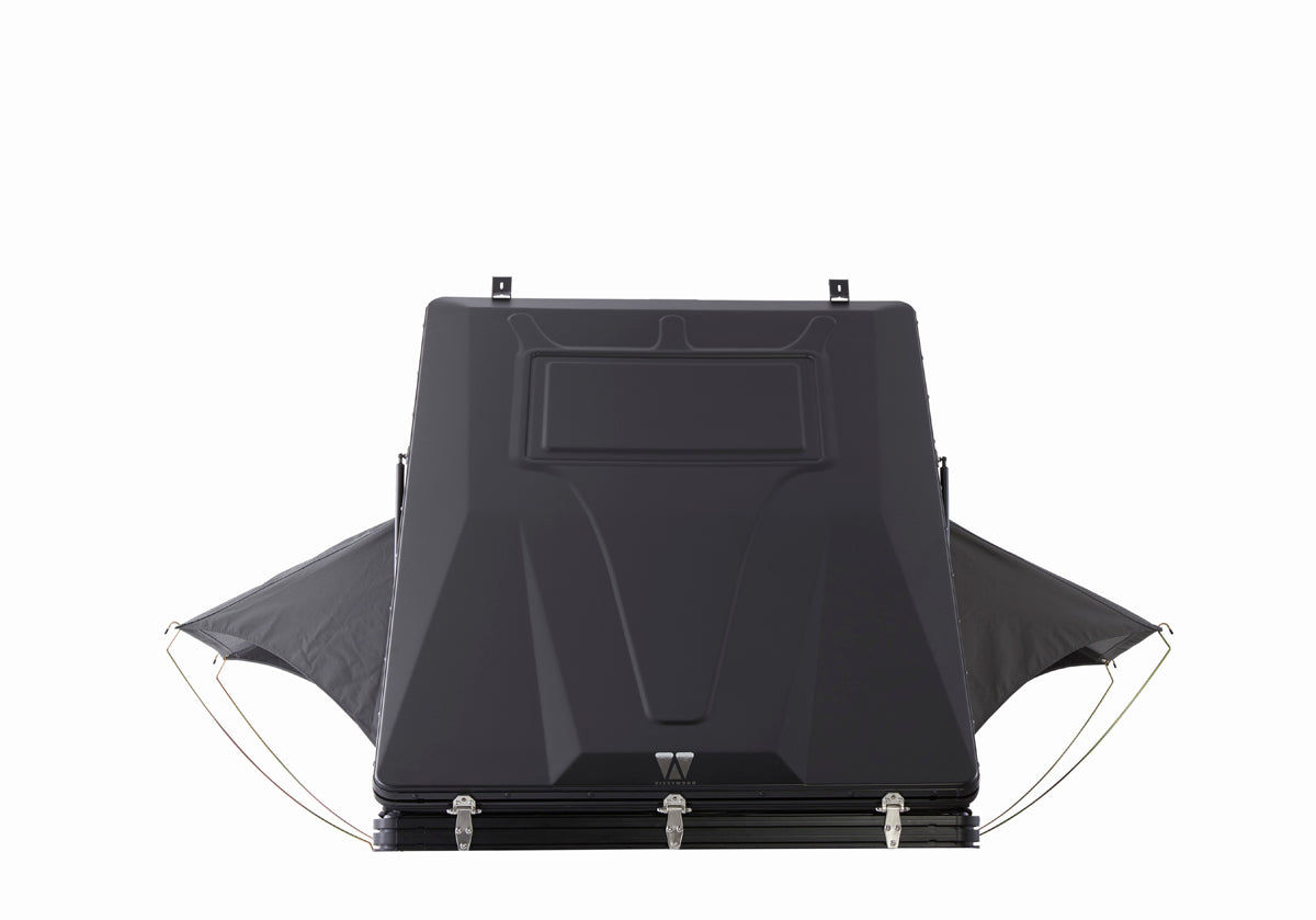 VICKYWOOD Cumaru 135 Eco Hartschalen Dachzelt inkl. Dachträger, grau/schwarz