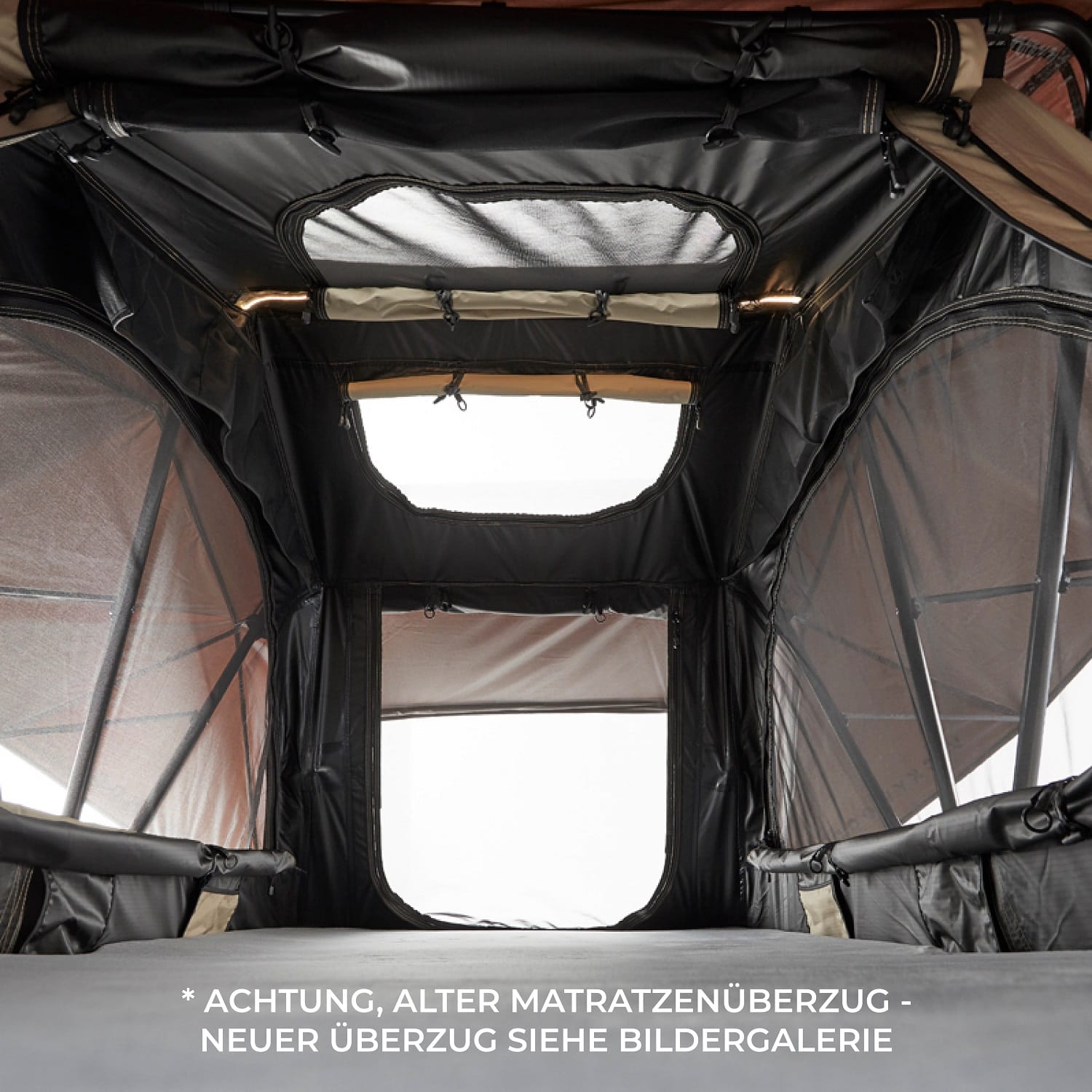 VICKYWOOD Leichtbau-Dachzelt LITTLE BAMBOO 125 Gen. 2 coffee