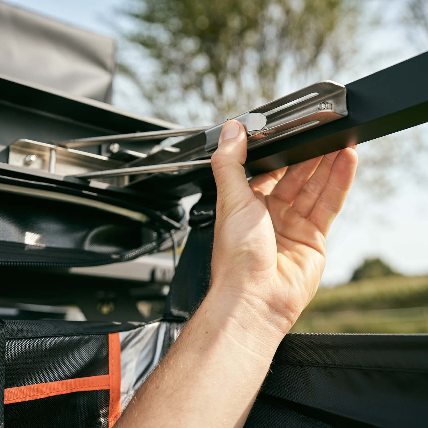 VICKYWOOD Duschzelt mit Regenhaube 100cm schwarz
