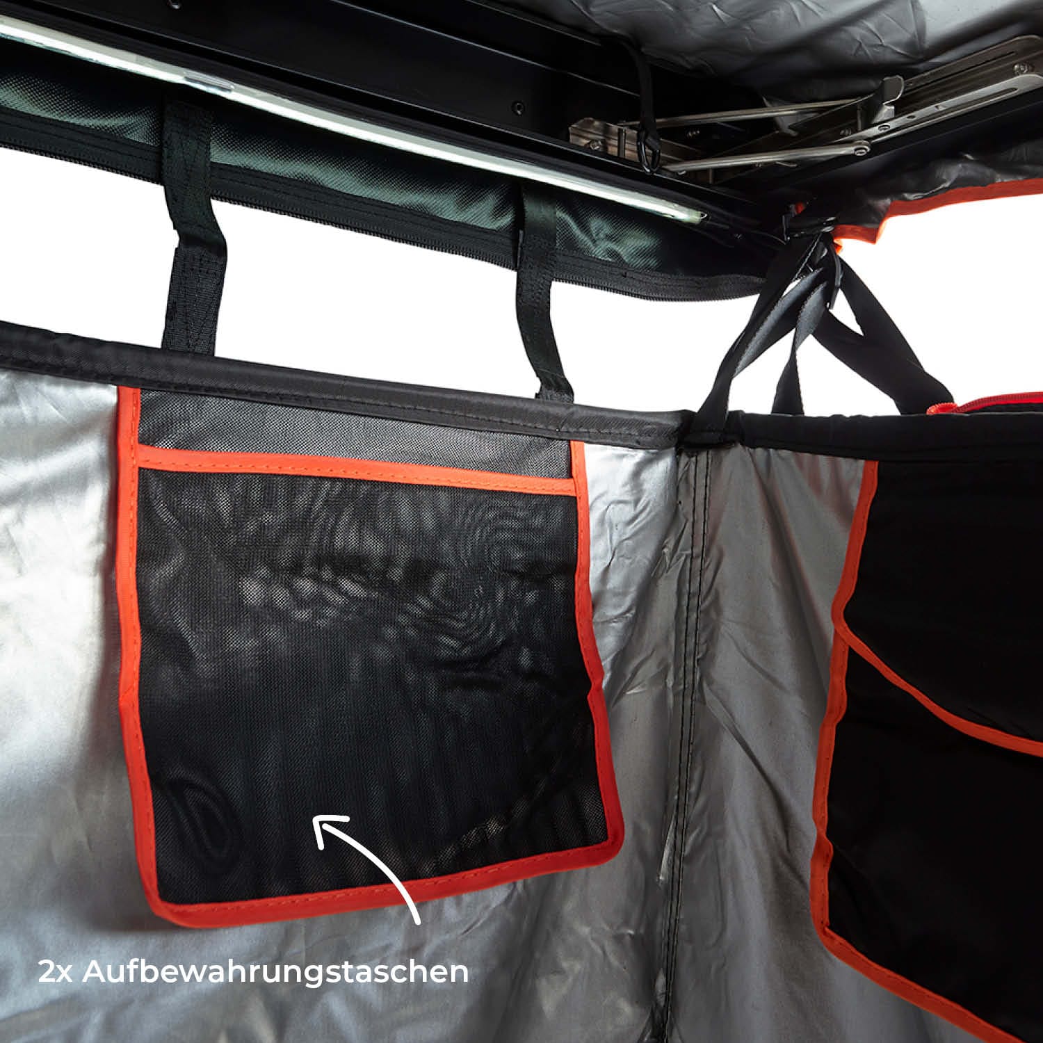 VICKYWOOD Duschzelt mit Regenhaube 100cm schwarz