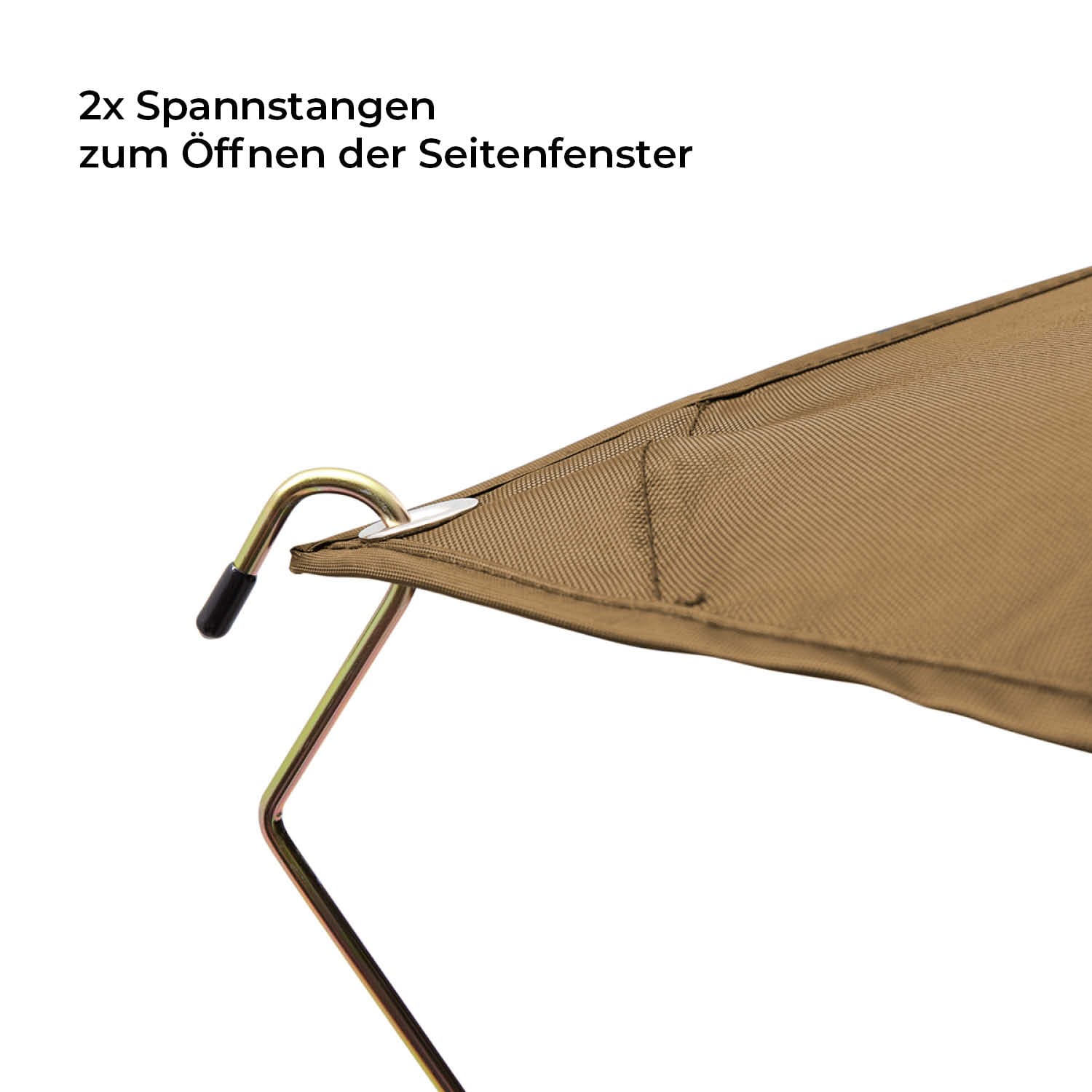 VICKYWOOD Hybrid-Dachzelt MIGHTY OAK Gen. 3.0 160 ECO goldbraun