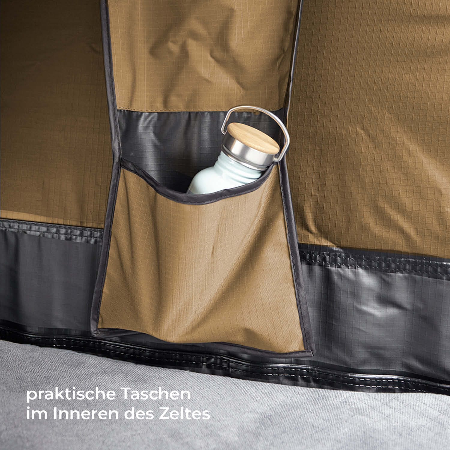 VICKYWOOD Hybrid-Dachzelt MIGHTY OAK Gen. 3.0 160 ECO goldbraun