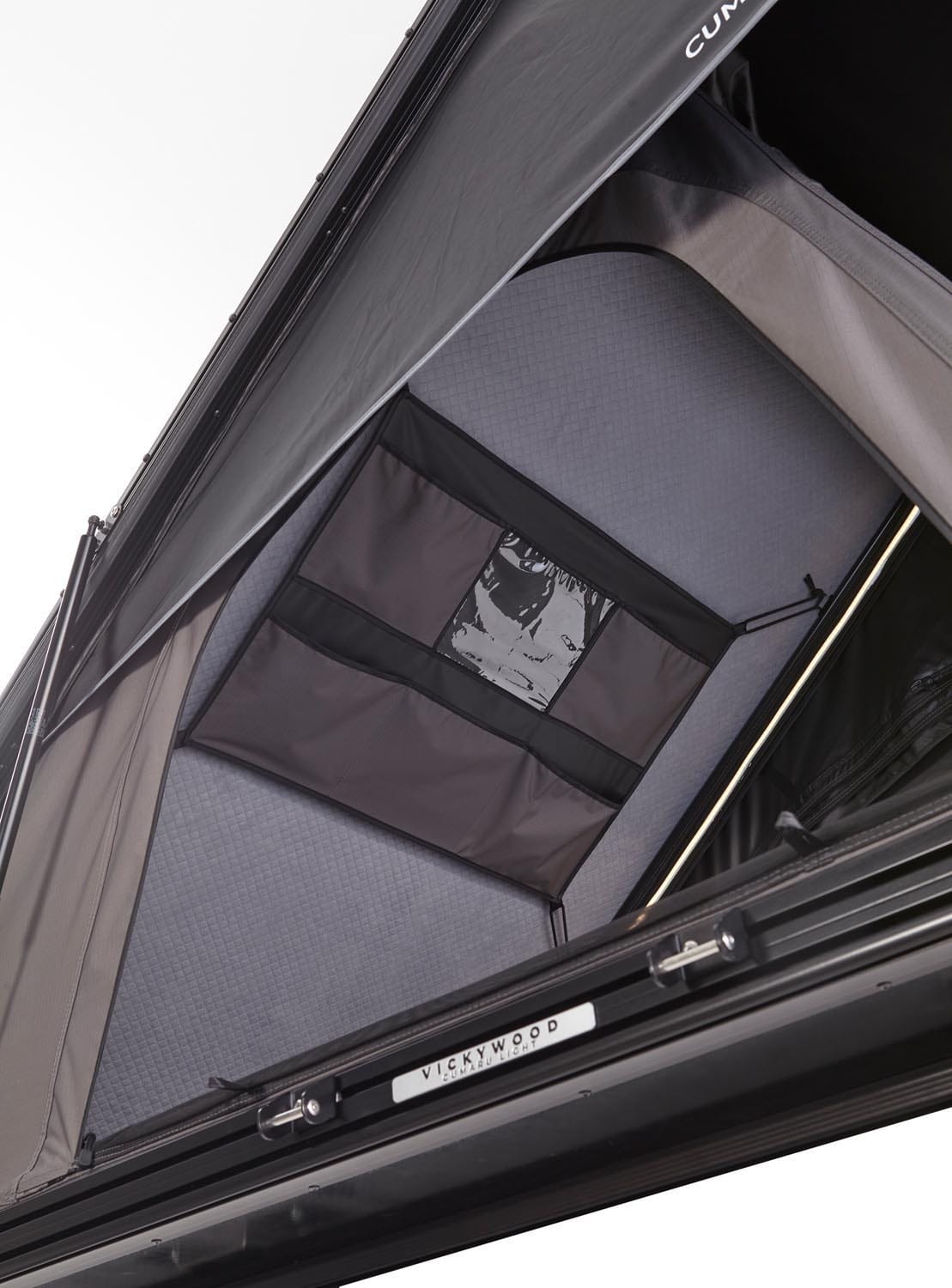 VICKYWOOD Alu-Hartschalen-Dachzelt CUMARU LIGHT 152 ECO grau