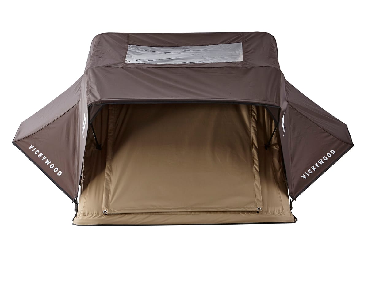 VICKYWOOD Leichtbau-Dachzelt LITTLE BAMBOO 125 Gen. 2 coffee