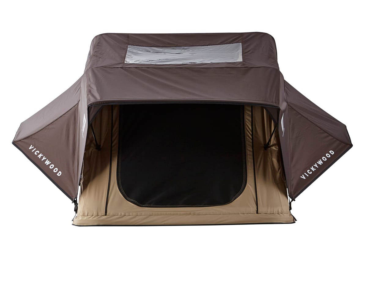 VICKYWOOD Leichtbau-Dachzelt LITTLE BAMBOO 125 Gen. 2 coffee