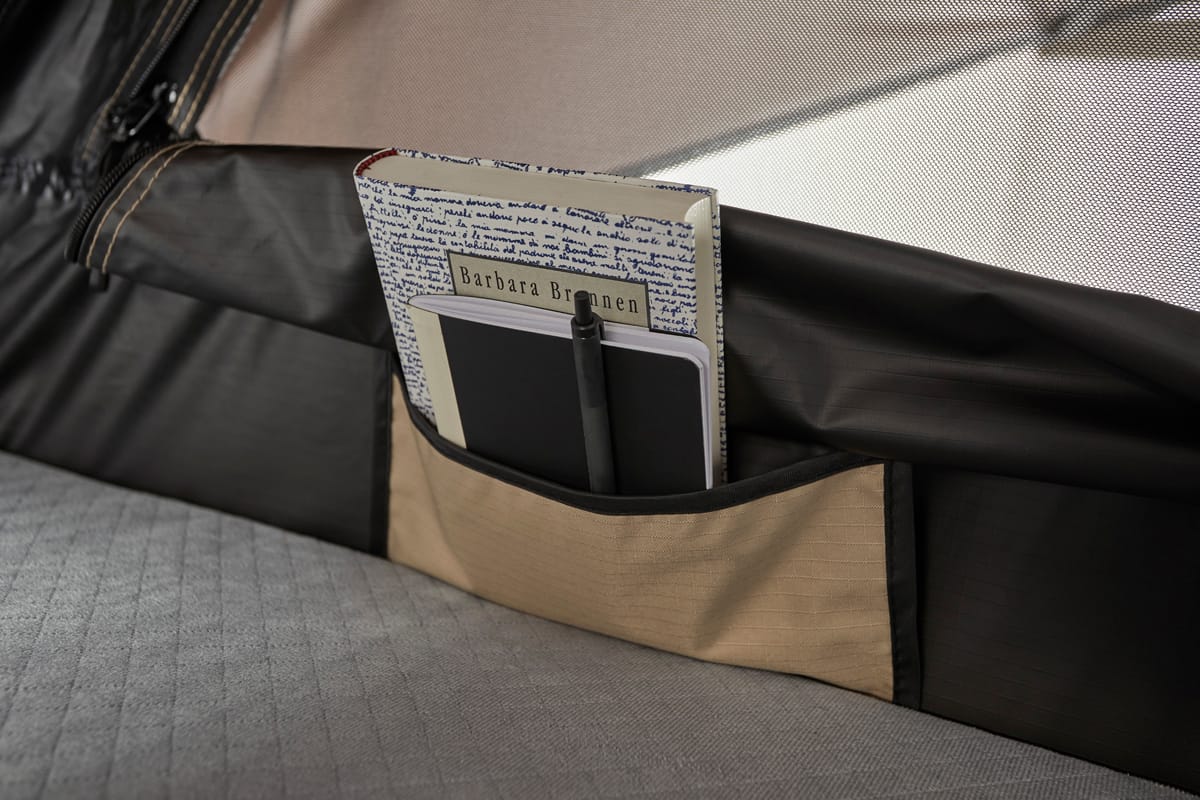 VICKYWOOD Leichtbau-Dachzelt LITTLE BAMBOO 125 Gen. 2 coffee