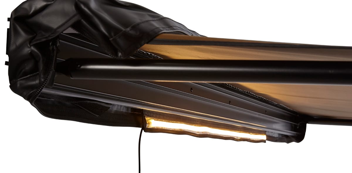 VICKYWOOD Seitenmarkise 200 cm goldbraun