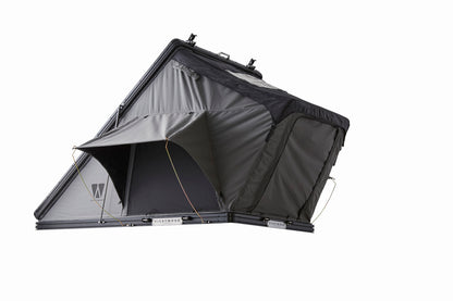 VICKYWOOD Cumaru 135 Eco Hartschalen Dachzelt inkl. Dachträger, grau/schwarz