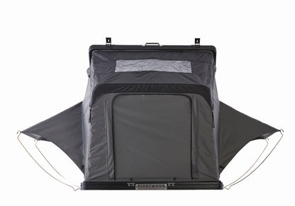 VICKYWOOD Cumaru 135 Eco Hartschalen Dachzelt inkl. Dachträger, grau/schwarz