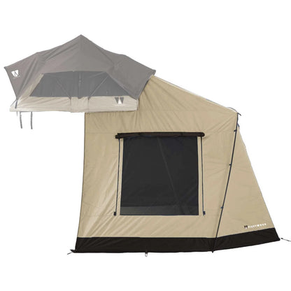 VICKYWOOD Vorzelt zu Dachzelt LITTLE BAMBOO 125 Gen 2.0 coffee – Monkey-Camper